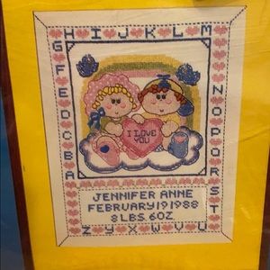 Vogarts Sweet Hearts Baby Embroidery Kit